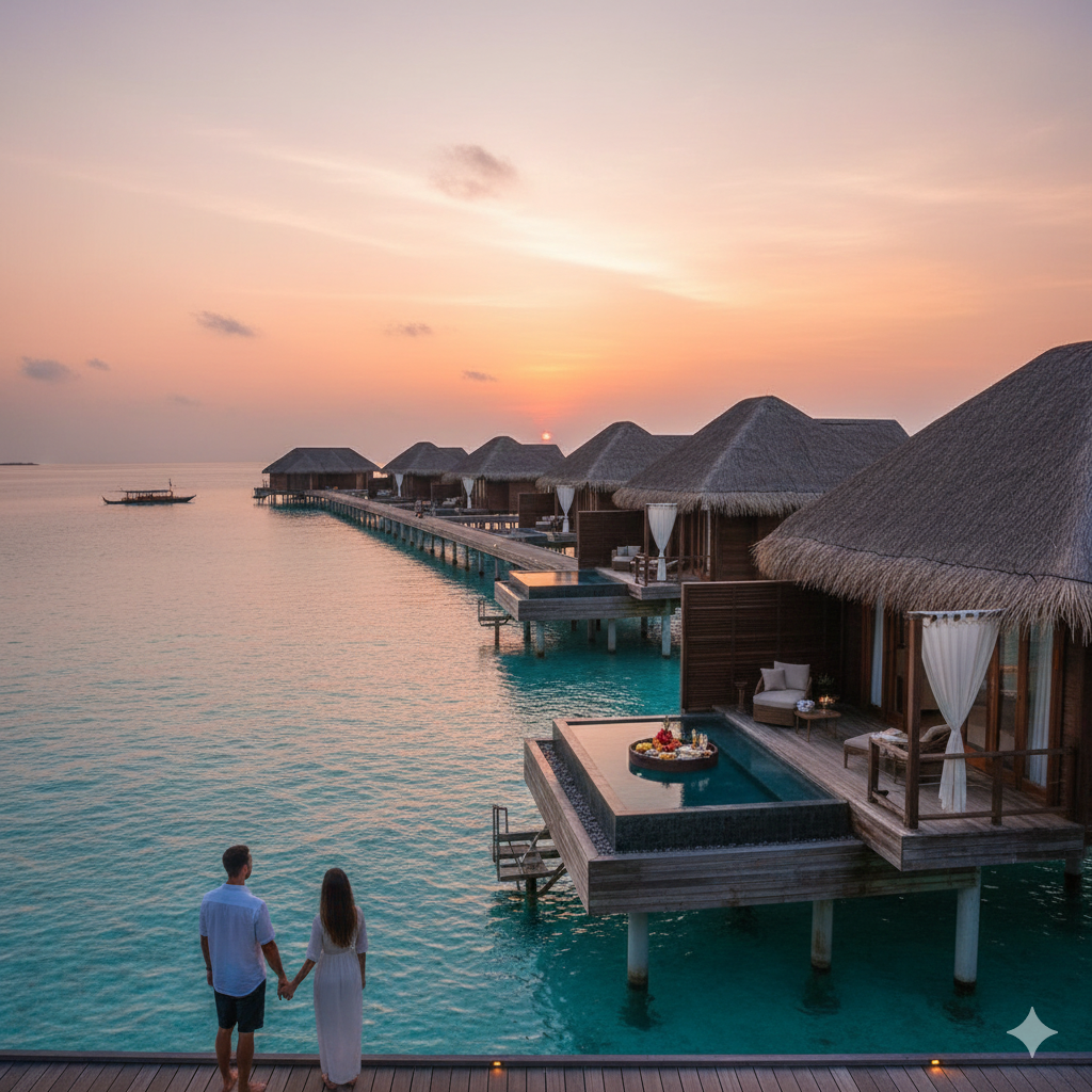 Luna de mie en Maldivas